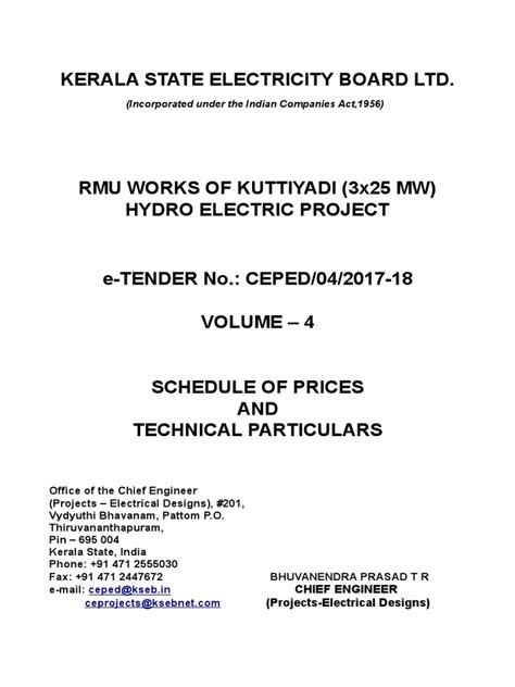 kseb tender for distribution box|tender kerala gov in.